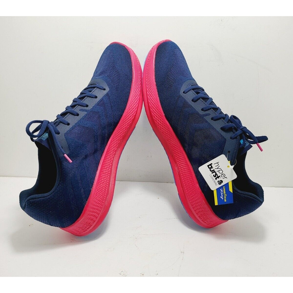 Skechers Men's Men's Go Run Razor Navy Coral Running And Jogging Shoes-New - Picture 5 of 7